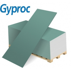 Гипсокартон Gyproc влагостойкий 2500 х 1200 х 9,5 мм