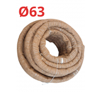 Труба дренажная из КОКОСОВОГО волокна Ф63 50м.