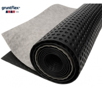 Мембрана проф. Gruntflex Drenaj 580 с геотекстил / 40 м² / Дл. 20 пог. м / Шир. 2000 мм / 580 гр/м²