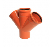 Крестовина Ø110×110×110×45° рыжая Flextron (6/1)