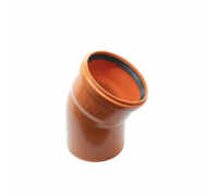 Отвод Ø110×30° рыжий Flextron (20)