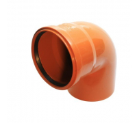 Отвод Ø160×90° рыжий Flextron (5)