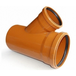 Тройник Ø200×110×45° рыжий Flextron