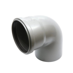 Отвод 110 х 90* ПВХ Flextron (15)
