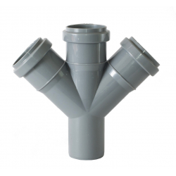 Крестовина Ø50 * 50 * 50 * 45° ПВХ Flextron (200/1)