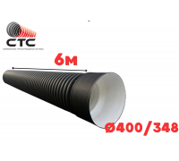 Труба гофрированная SN6-7 Ф 400/348 П с раструбом (6)