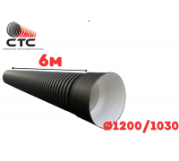 Труба гофрированная SN6-7 Ф1200/1030 с раструбом (6/1)