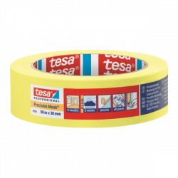 Малярная лента желтая TESA четкий край 50м х 30мм