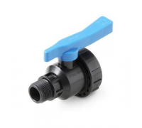 Кран шаровый ПНД Ø3/4" × 3/4" вн./нар.
