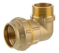 Угольник латунный с наружной резьбой для труб ПНД 32x1* ZEISSLER (30/2)