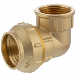 Угольник латунный с внутренней резьбой для труб ПНД 25x3/4* ZEISSLER (50/5)