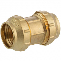 Муфта латунная для труб ПНД 32x32 ZEISSLER (30/2)