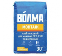 Сухая смесь (клей монтажный) гипсовая Волма Монтаж 30 кг