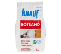 Штукатурка гипсовая универсальная Кнауф Ротбанд белый 5 кг
