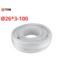 Труба металлополимерная Ø26 × 3.0 TIM (100) PEX-b/AL/PE (1)
