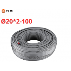 PEX-b/AL/PERT с алюминевым слоем, Stabili, Ø20 × 2.0 серый TIM (100)
