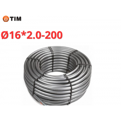 Сшитый полиэтилен PEX-b, Ø16 * 2.0 серый TIM (200)