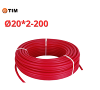 Сшитый полиэтилен PEX-b, Ø20 * 2.0 красный TIM (200)