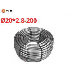 Сшитый полиэтилен PEX-b, Ø20 * 2.8 серый TIM (200)