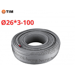 PEX-b/AL/PERT с алюминевым слоем, Stabili, Ø26 × 3.0 серый TIM (100)