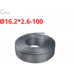 PEX-a/AL/PERT (Stabili) с алюминевым слоем, Ø16.2 × 2.6 серый ZEISSLER (100)