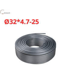 PEX-a/AL/PERT (Stabili) с алюминевым слоем, Ø32 × 4.7 серый ZEISSLER (25)
